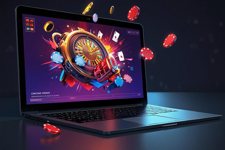 Tim profesional bekerja merancang platform hiburan digital kelas atas